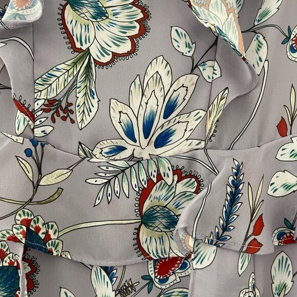 PARKER Garden ruffle midi spring dress - Picture 5 of 8